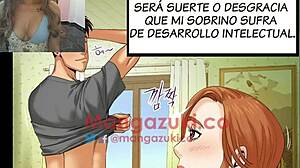 is my aunt in this erotic anime chapter?