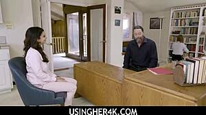 Usingher4k - 可爱少女被律师老板在会议上操