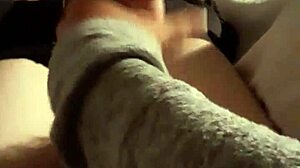 Latina gives a hand job