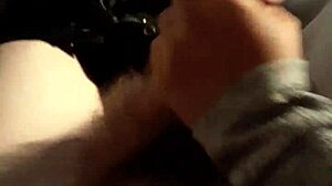 Latina gives a hand job