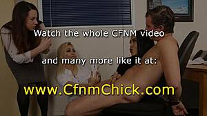 فتيات بريطانيات CFNM يشفطن بقوة!