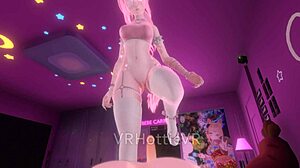 Intense pov foot worship with face sitting and lap dance in vrchat erp bedroom