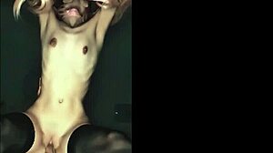 Skinny petite girl gets fucked hard with intense creampie action