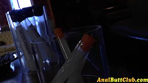 Does this fetish slut deepthroat?