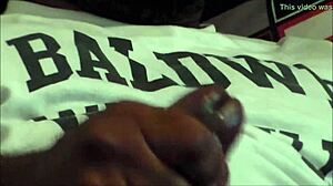 Fat Black Cock Cums in Slow Motion Explosion!