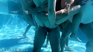 Hey, Gabung Orgy Trans Liar di Kolam Renang!