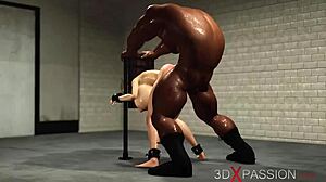 Super hot HAND-CUFFED slutty girl gets ROUGH BBC pounding