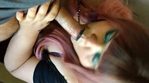 bbw goth milf ivy gives blowjobs with huge cumshots