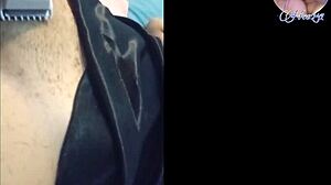 Husband Catches Young Asian Wife Waxing Her Small Tits In Bathroom