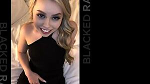 สาวบลอนด์เล็กโดน BBC ขนาดยักษ์ในขี่ป่าเถื่อนสุดมันส์