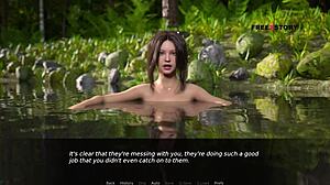 dusklight manor scene 9 - jhon bangs audrey and lizzie by the river