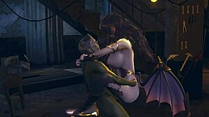 succubus rides green monster cock in hentai 3d hardcore