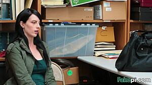 Teen babe drilled hard for stealing in office