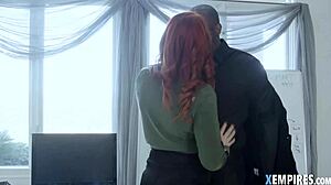 Damn! Edyn Blair's overtime with black boss gets wild and wet!