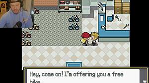 working as a waitress in this pokemon ecchi game is wild