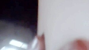 Vanessa Vixon teases with tight body and big tits in outdoor amateur striptease, her first filming.