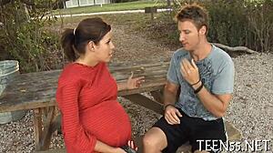 Shaved Pussy Teen J Gets Wild Fucking Action