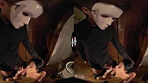 Dark room VR blind date turns wild!