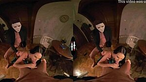 Dark room VR blind date turns wild!