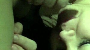 Latina girlfriend cheats and gives an amazing blowjob to her lover as a slut.