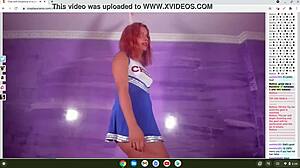 cosplay cheerleader in anime hentai gets horny and aroused for you in detailed scenes