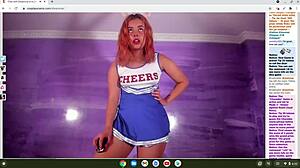 cosplay cheerleader in anime hentai gets horny and aroused for you in detailed scenes