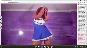 cosplay cheerleader in anime hentai gets horny and aroused for you in detailed scenes