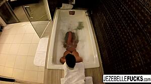 i film myself in the bath, feeling relaxed