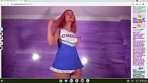 cosplay cheerleader in anime hentai gets horny and aroused for you in detailed scenes