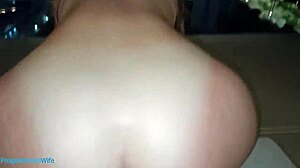 Fucked Her on Balcony Overlooking Busy Road with Butt Cumshot