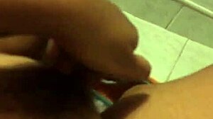 Horny yamileth matamoros masturbating in bathroom?