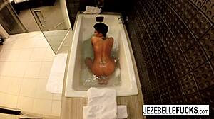 i film myself in the bath, feeling relaxed