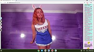 cosplay cheerleader in anime hentai gets horny and aroused for you in detailed scenes