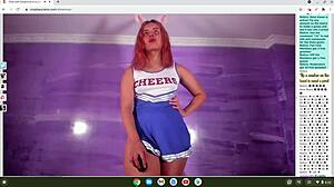 cosplay cheerleader in anime hentai gets horny and aroused for you in detailed scenes