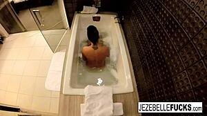 i film myself in the bath, feeling relaxed