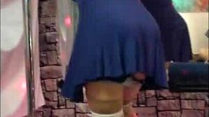 hotwife steffi teases with skater pussy and dildo play