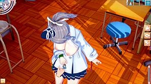 3D Cartoon Hentai Blowjob With Big Tits Anime