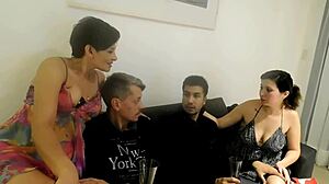 My Sister Fucks Plumber, Gets Ass Filled with Cum for Boyfriend in Living Room, Then Suggests Partner Swap with Boyfriend and Husband - Total Slut!