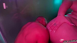 Huge Muscular Man Fucks Chubby Woman With Big Natural Tits In Pool