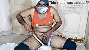 Intense Handjob Beats Black Cock Rhythm