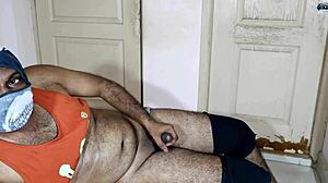 Intense Handjob Beats Black Cock Rhythm