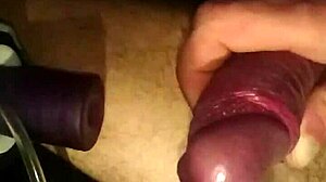 Masturbating with toys and cock