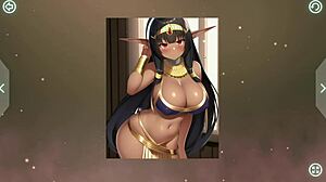 in this hentai game, the darkelf explores anime adventures