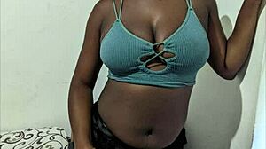 How Freaky Can This Ebony Brunette Get With Dildo and Big Booty Shake?