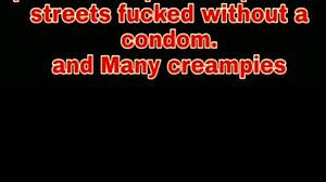 In cheap streets, sluts get picked for creampie compilations.