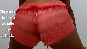 The married brunette dancing funk in old videos