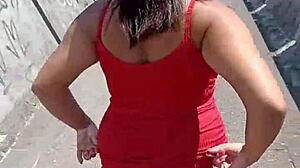 Gorgeous Wife Flaunts Herself On The Street!