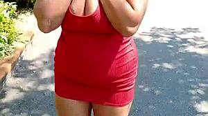 Gorgeous Wife Flaunts Herself On The Street!
