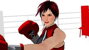 Pov boxing match turns into blowjob domination!