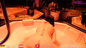 Wow, check my wet German pussy in the whirlpool with dirty talk!